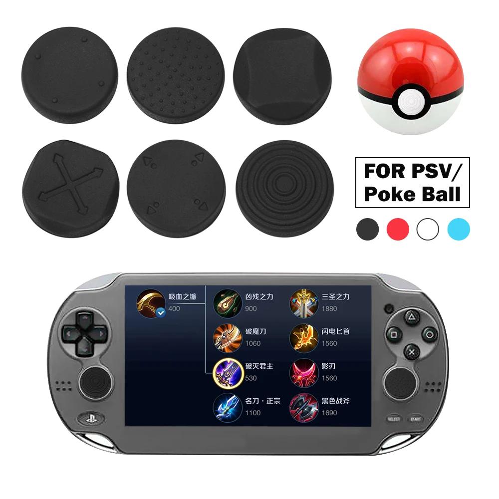 6 Pezzi Tappi Protettivi in Silicone per Thumbstick Joystick Analogico Custodia Protettiva Per Sony PlayStation Psvita PS Vita PSV 1000/2000 Slim