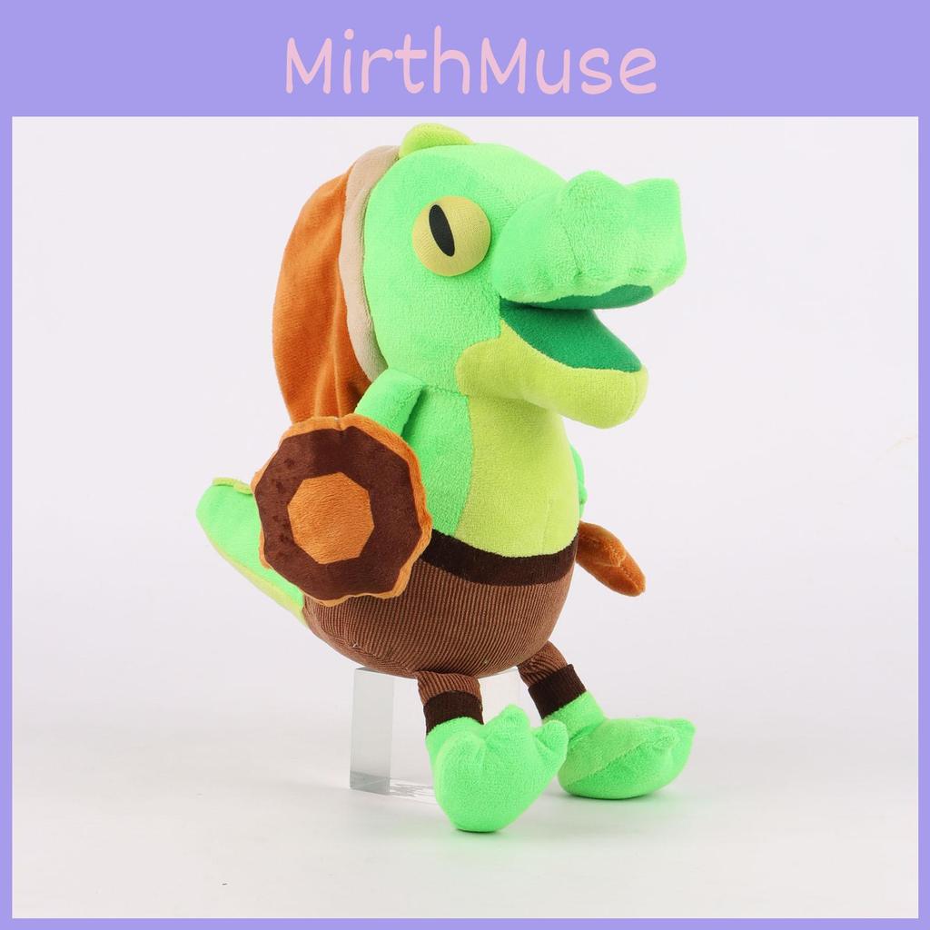 Adorable Lil Gator Game Plush Toy Soft Green Cartoon Animal For Kids 28cm Height