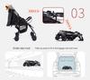 Compact Baby Stroller: Foldable with Recline, Shock Absorption, All-Weather Brakes, and Anti-Hunchback Design.