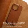 Melkco 100% Oil Wax Genuine Leather Case for iPhone 14 15 16 Pro Max Plus Premium Luxury Cases Business Pull-up Cow Phone Cover