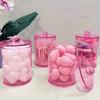 2pcs, Pink Pen Holder, Makeup Brush Organizer, Dustproof Modern Minimalist Storage Box, Cosmetic Organizer, Jewelry Organizer