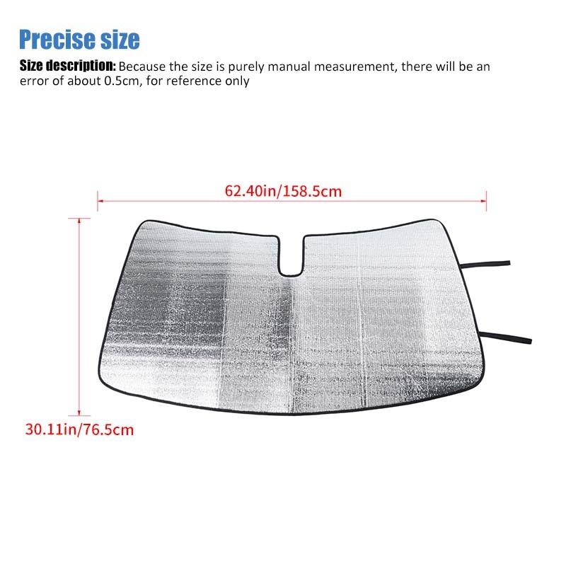 Car Front Windshield Sunshade Window Shade Foldable Sun Visor Cover Fit For Dodge RAM 2010-2015 Car Interior Accessories