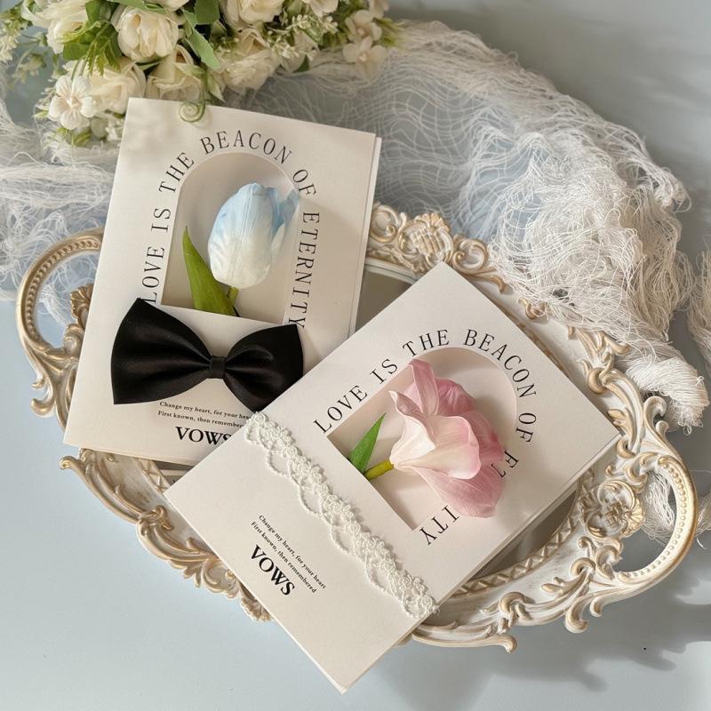 Wedding Vow Booklet: Bride and Parents' Speech Cards
