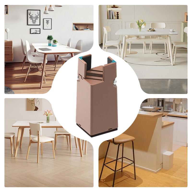 4Pcs Desk Leg Riser Heavy Duty Raiser Table Risers Heightening Foot Pad Bed Sofa Chair Table Feet Wear Resistant Anti Slip Mat