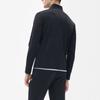 FILA Letter Logo Print Fitness Knit Jacket Men Jacket Deep-Black A11M331501A-BK