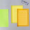 A4 Sliding Bar Report Files, Frosted Clear, 1.5cm Spine, 10-Pack Assorted Colors
