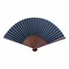 folding made in Japan from featuring navy a traditional Japanese accessory for A handcrafted paper fan in navy Perfect for personal use or as a 38cm x
