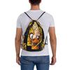 Custom DBZ Dragons Goku Ball Drawstring Bag Men Women Lightweight Warrior Sports Gym Storage Backpack