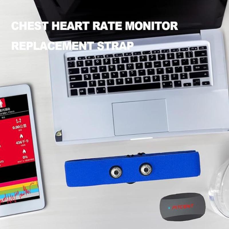 Heart Rate Chest Strap Replacement Strap, Adjustable Cycling Heart Rate Strap Elasticity, Compatible with Maijin Black Bird Jiaming