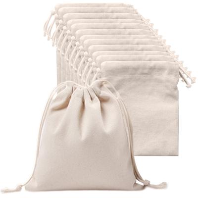 12ks DIY Bavlnené úložné vrecko 4 veľkosti Prenosné Jednofarebné Dizajn so sťahovacou šnúrkou Vianočný sviatočný darček