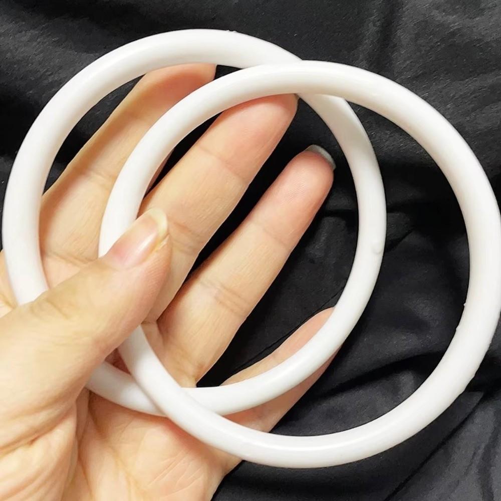 10PCS Smooth Surface Plastic Hoops Rings White Macrame Hoops Dream Catcher Making