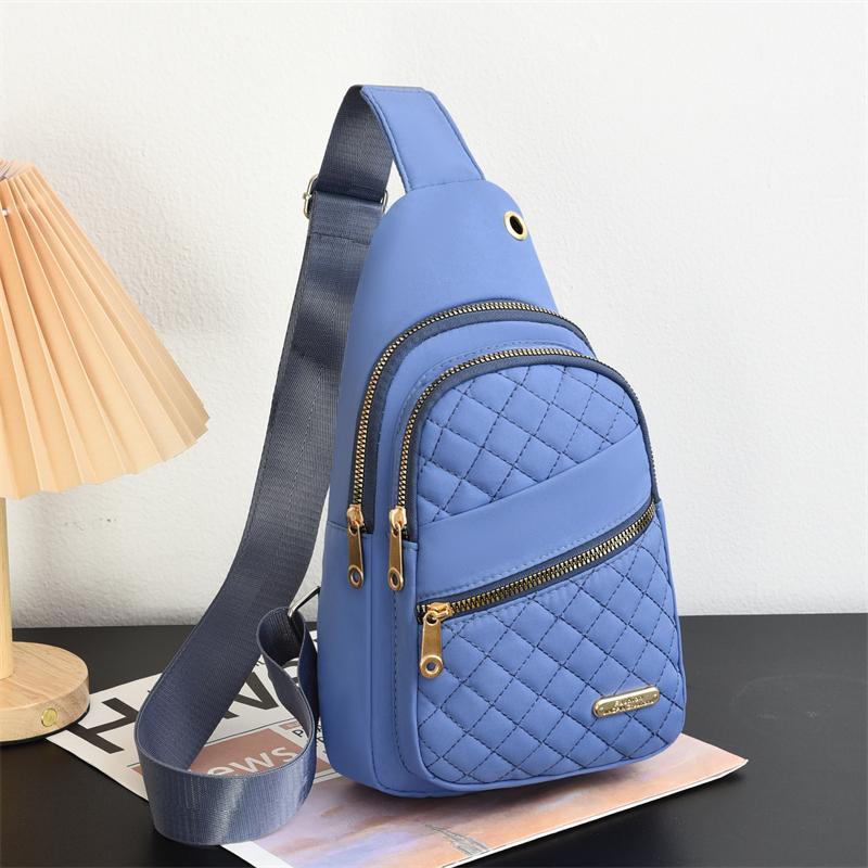 Minimalistische Damen-Brusttasche mit großer Kapazität, mehrlagig, wasserabweisend, Frontrucksack, lässige Outdoor-Umhängetasche für Mädchen