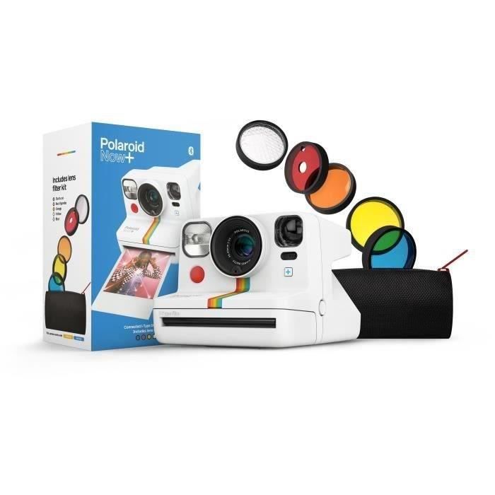 Appareil photo instantané POLAROID Now+ - Autofocus - Connecté - Filtres inclus - Blanc