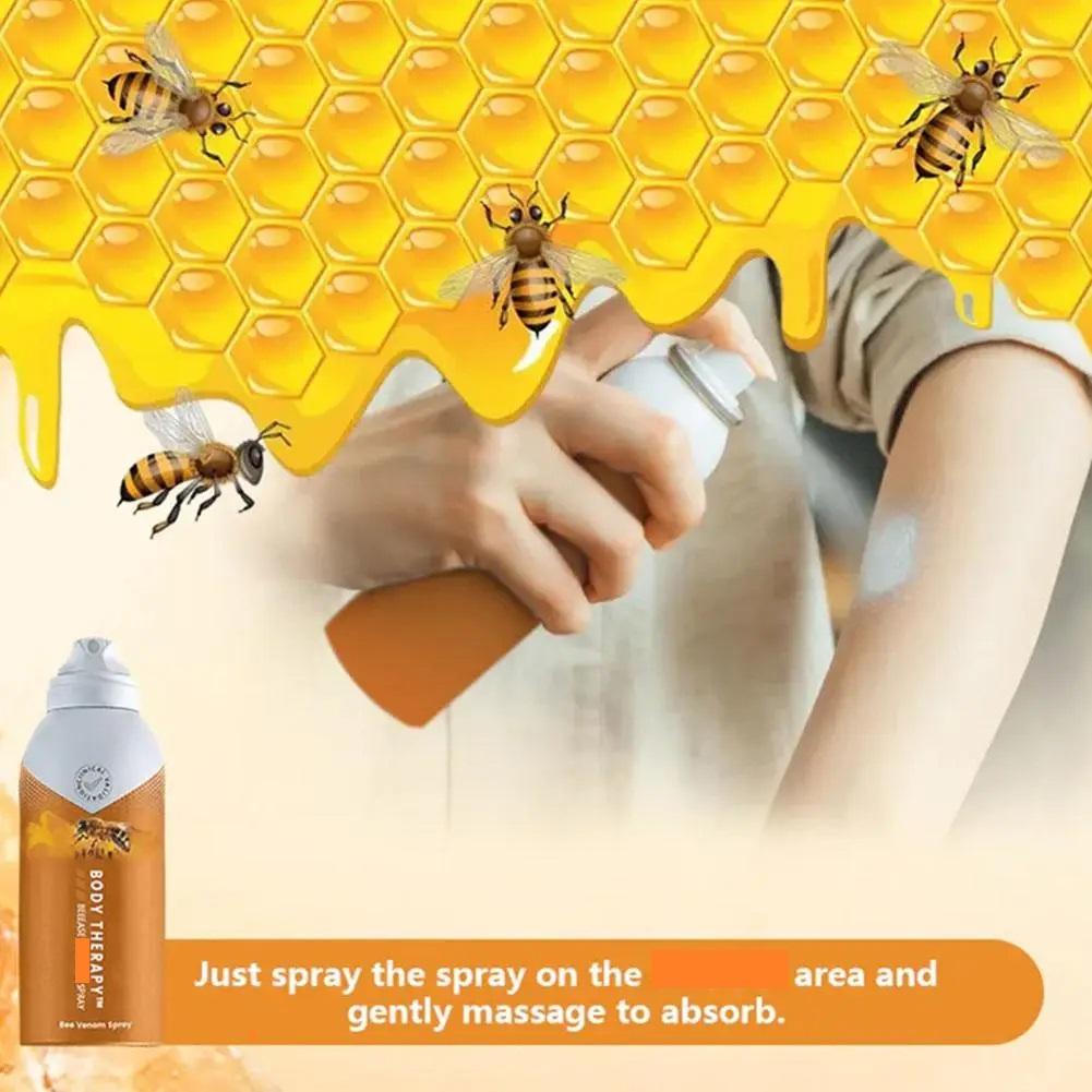 Bee Venom Pain Relief Spray Body Joint Bone Therapy Recover Massage Muscle Health Care