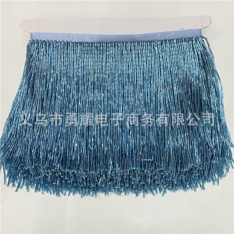 15Cm Wide Bead Fringed Row Beard Lace Garment Decoration Diy Sewing Textile Accessories