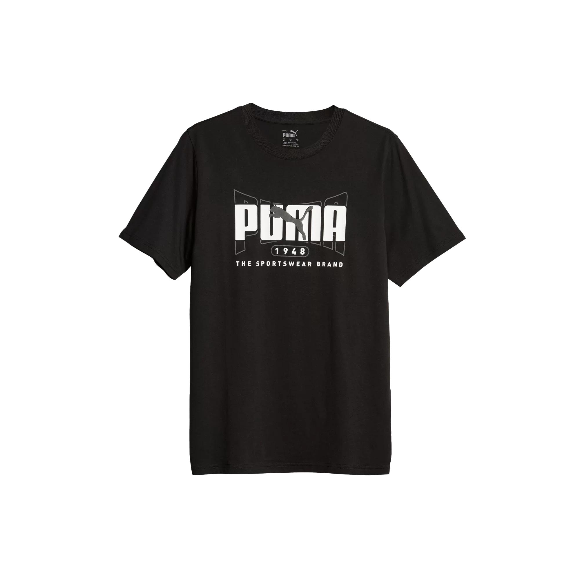 Puma Graphics Execution Outdoor Crew Neck Short Sleeve T-Shirt Men tops 686374-01 S