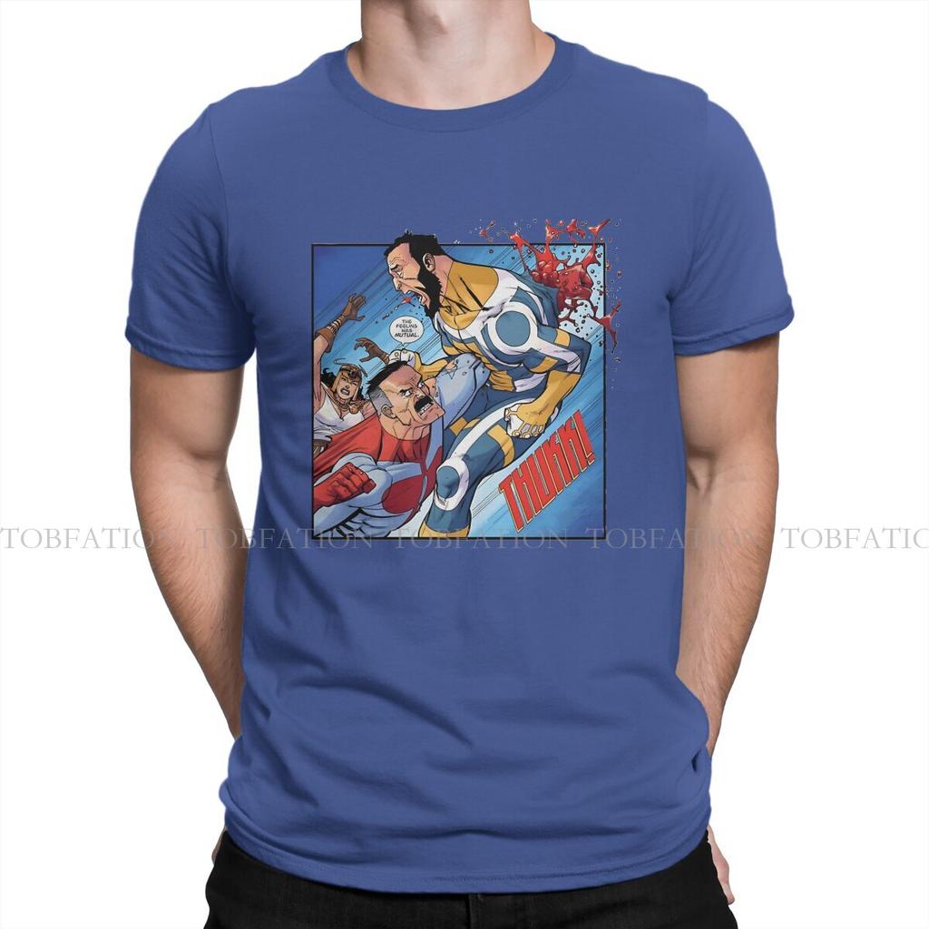 Omniman Superhero TShirt For Male Invincible TV Series Tops Novelty T Shirt Soft Print Fluffy Creative Gift