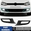 2pcs Car Front Bumper Lower Fog Lamp Grille Cover Trim 6R0853665D for VW Polo 6R MK5 HATCHBACK (3 AND 5 DOOR) 2009-2015
