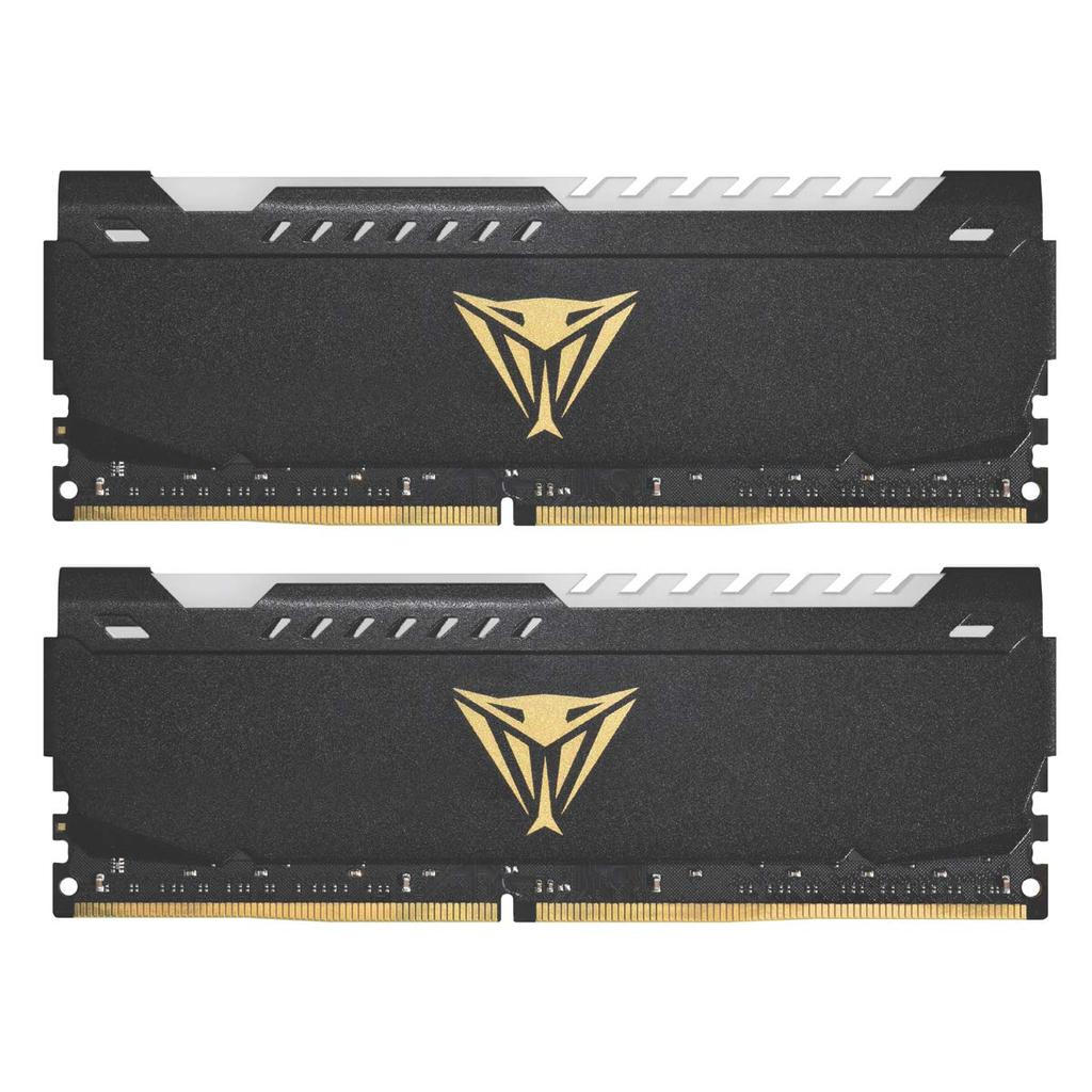 Patriot Memory Patriot Memory Viper Steel RGB DDR4 3600MHz 64GB Dual Kit Desktop Memory PVSR464G360C0K PC4-28800 (32GBx2)