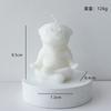 1Pc Handmade Soy Wax Meditating Puppy Candle - Aromatherapy Home Decor Photo Prop Wedding Party Favor Gift