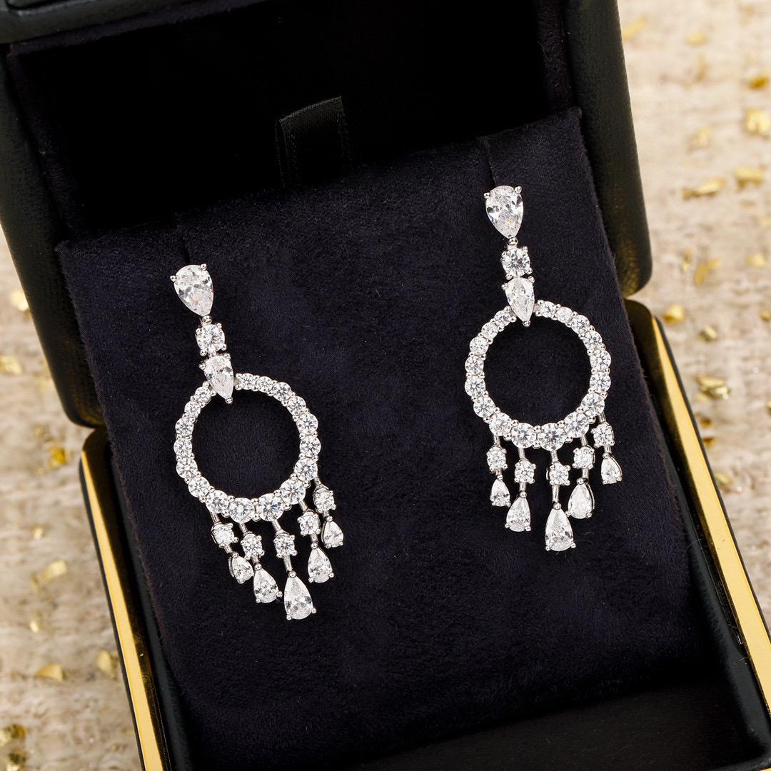 

Новый Горячий Бренд Винтажные Серьги для Женщин Роскошные Ювелирные Изделия Модный Дизайнер Капля Воды Вечеринка Серьги-Пуссеты из Чистого Серебра 925 пробы