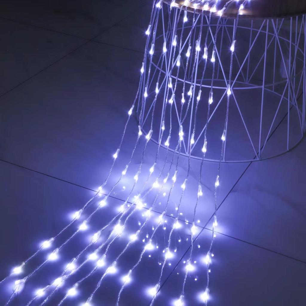 Waterfall Running Water String Light Fairy  Indoor Outdoor Light for Yard Garden Christmas Tree Wedding Party Holiday Decoration