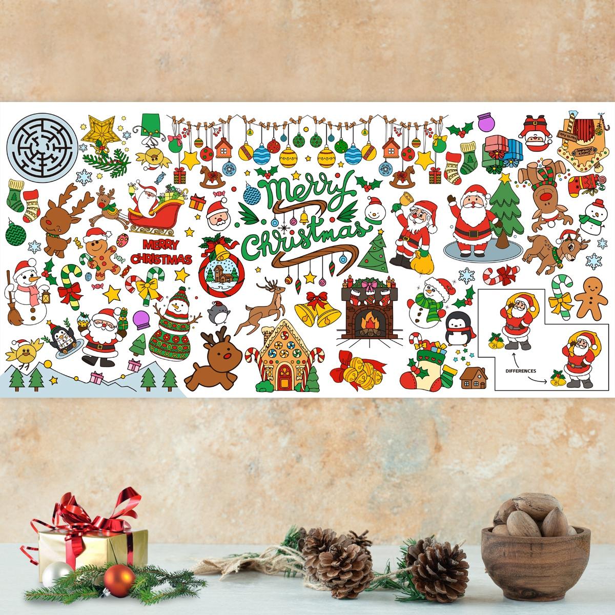 

Рождественский раскрасочный плакат Веселое рождественское украшение для дома 2024 Рождественский декор для вечеринки Украшения Навидад Натал Подарки на Новый год 2025