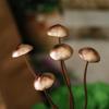 Rustic Metal Mushroom Garden Stakes Unique Mushroom Ground Decoration  Outdoor Garden Bonsai Decor