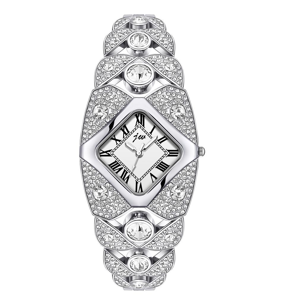 Light Luxury Full Diamond High-End Bracelet Women'S Watch Niche High-End Retro Bracelet Quartz Watch
