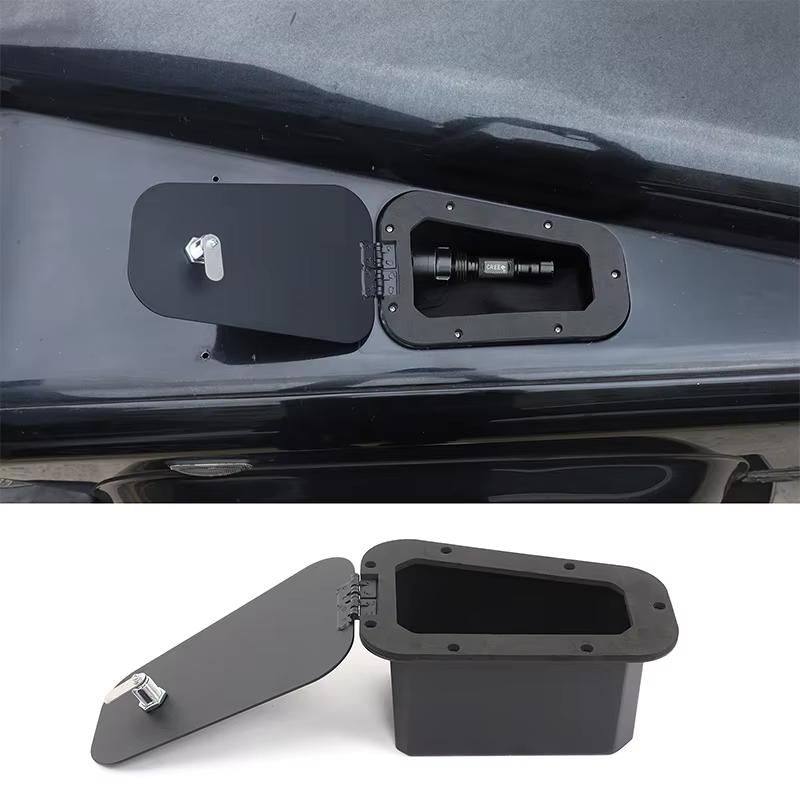 For 2004-18 Land Rover Defender 90 110 aluminum alloy car hood air outlet protective mesh cover sticker car exterior accessories