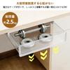 Storage Adhesive A4 Table Storage Storage Hidden No Drilling Strong for Office Small Remote Easy White Y-Step Under-Desk Drawer, Type, Compatible,
