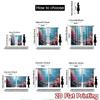 2pcs   2D FLAT PRINTING Curtains (Without Rod) Ocean Harmony(2) Christmas holiday curtains with digital printing Versatile