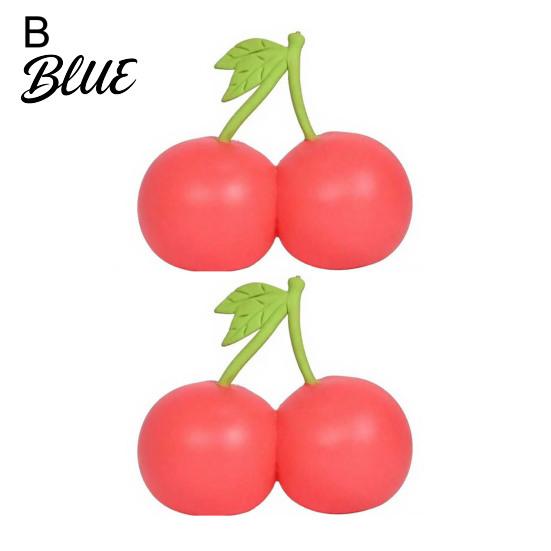 Anti-anxiety Toy 1/2Pcs Simulation Cherry Squeeze Stretchy Slow Rebound Soft Fidget Portable Simulated Fruit Sensory Stress Ball