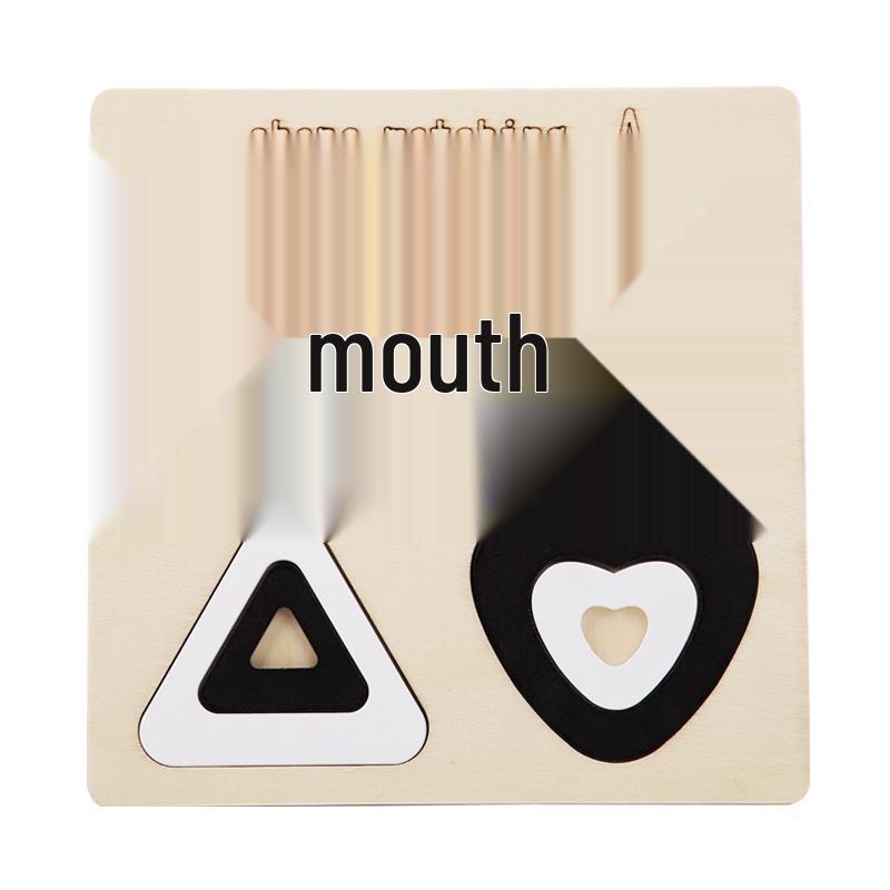 Wooden XO Tic-Tac-Toe: Kids' Educational Logic Training Game for Two Players