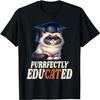 Cute Cat Purrfectly Educated Kitten Graduation T-Shirt