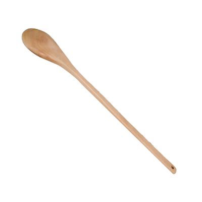 Wood Mixing Spoon with Long Thin Handle Professional Stirring Scoop Home Tableware Polished Soup Spoons Dessert Honey Coffee Use
