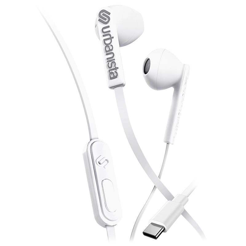 

Urbanista san francisco USB C wired in-ear earphones white