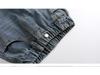 Girls' Retro Blue High-Waist Wide-Leg Pants - Spring & Autumn Versatile Loose Fit