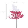 8pcs 2 Flowers Metal Flower Sculpture Alloy Garden Yard Decoration  Lawn Patio Backyard Decor