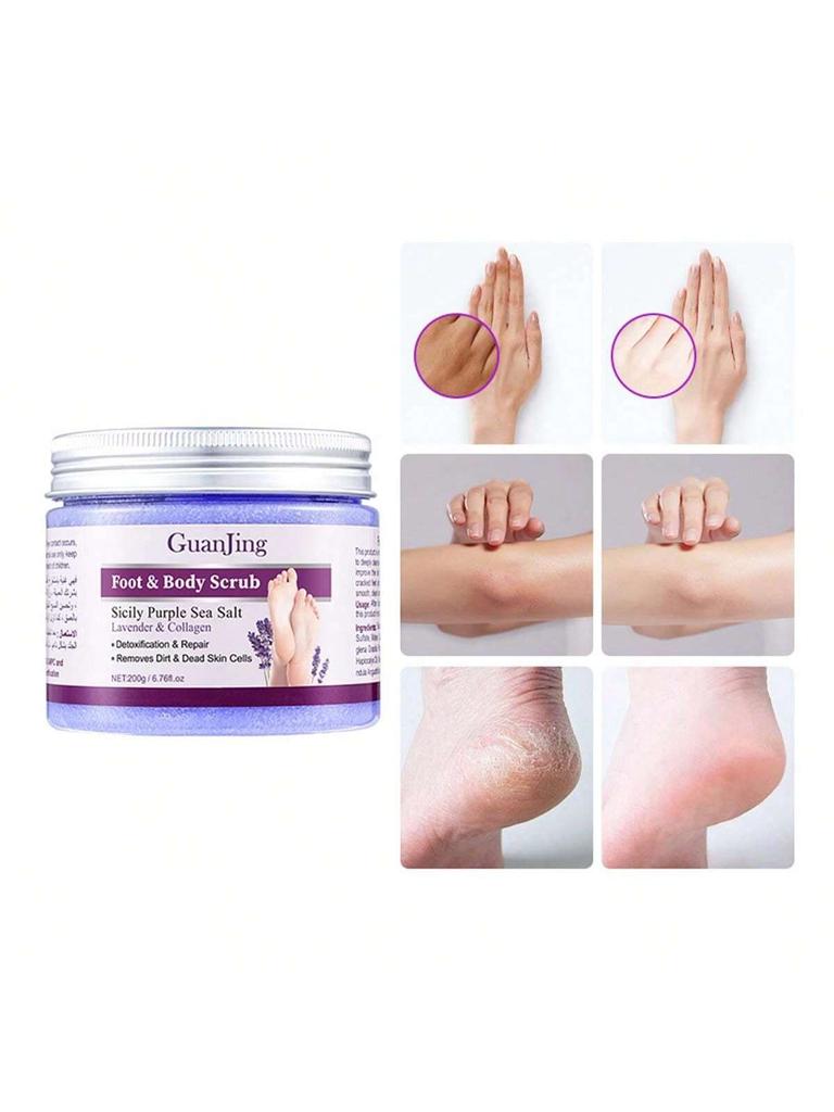 Lavender Shower Salts Body Wash Exfoliants Bath Salts Scrubs Spa Products Salt Pedicure Spa Foot Bath Salts