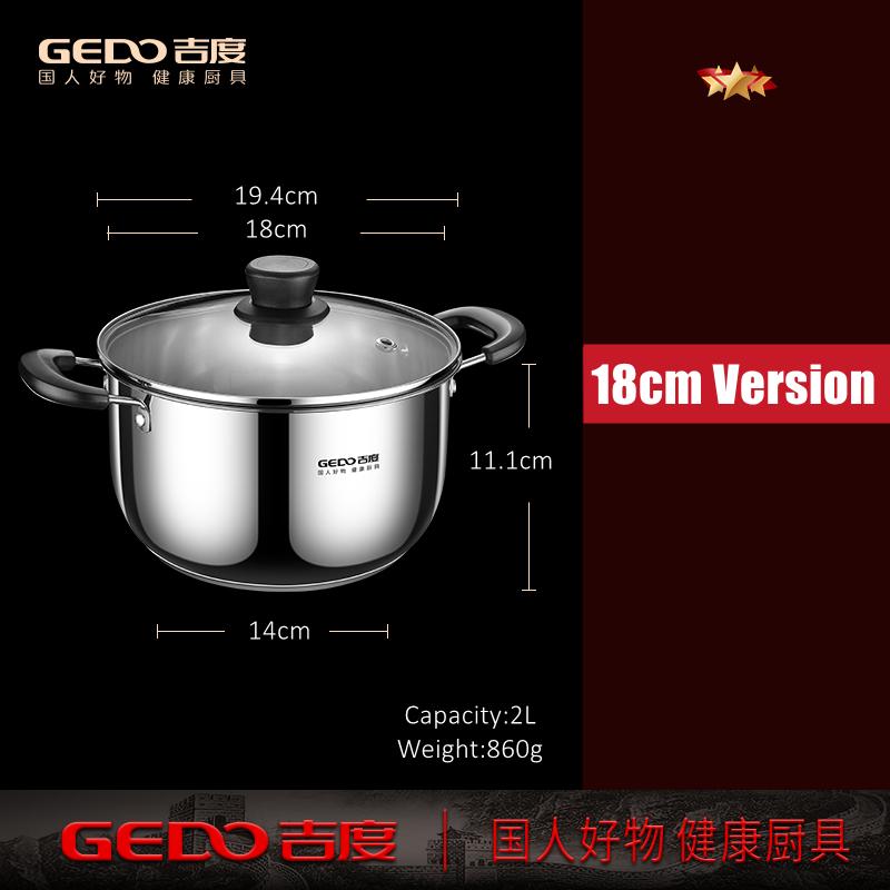 

LFGB Certificated Pure 304 Stainless Steel Saucepot 5 Layers Thicken Bottom Budae Jjigae Family Kitchen Instant Noodle Stewpot