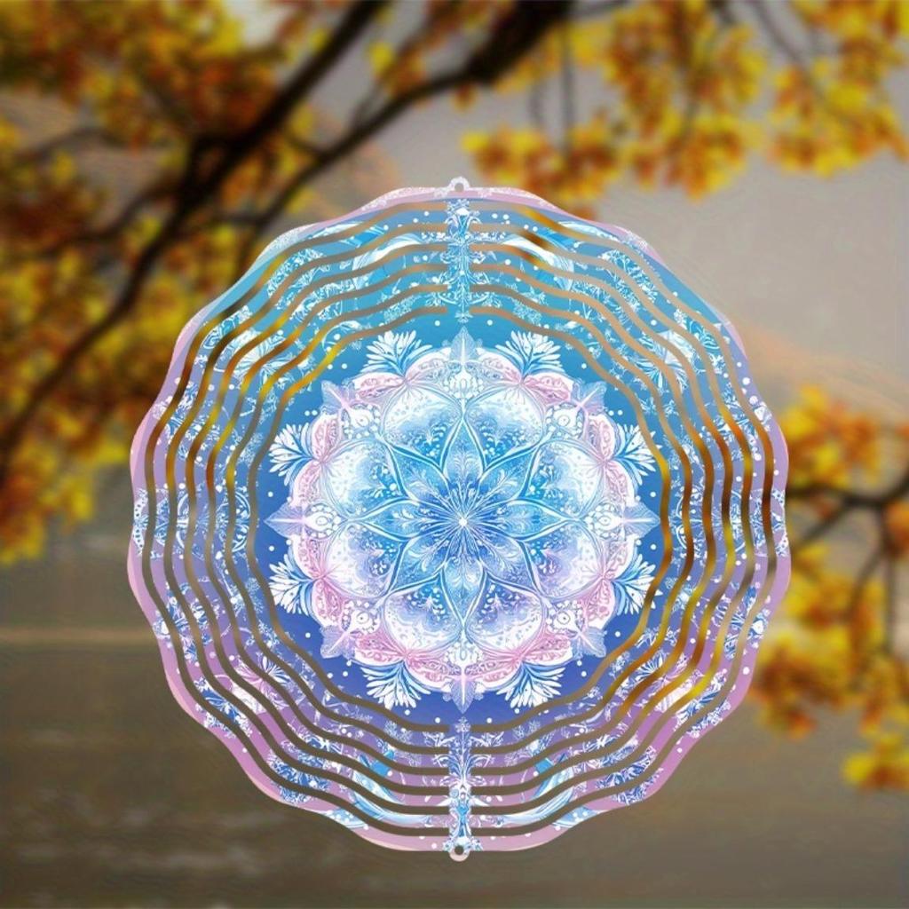 360 Grad drehende Metall-Windspiel 25,4 cm Künstlerisches Design mit kinetischem Effekt Perfekt für Gartendekoration Alle Jahreszeiten Geschenk für Freunde Familie