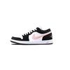 Air Jordan 1 Black Pink Toes Cushioning, Wear Resistant Low Top Vintage Basketball Shoes Unisex Pink DC0774-101(Team855-)