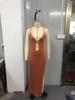 European-American Cross-Border Backless Knit Dress with Metal Buckle - Women's High Waist, Slimming, Sexy Spaghetti Strap, Hollowed-out Design