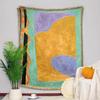 OEING Jacquard Gourd Pattern Multipurpose Throw Blanket