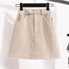 Loose Slim Looking Casual Washed Corduroy Skirt