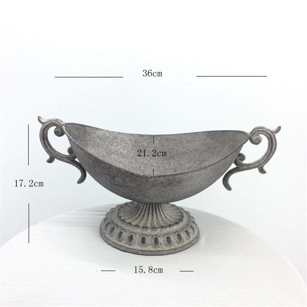 Flower Urn Vase Elegant Floral Decor Tall Trumpet Vase Goblet Vase Birthday Party Decoration Garden Tabletop Metal Flower Vase