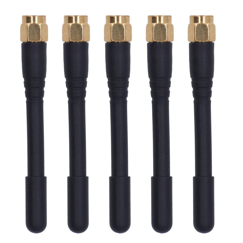 5PCS Signal Antenna Dual Frequency Omnidirectional Waterproof Antenna SMA Male 3DBi Gain