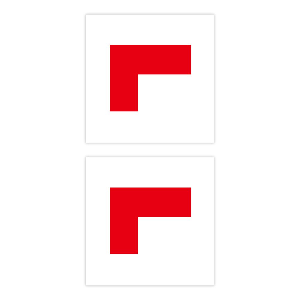 Plate Sticker Red Car L Plate New Drivers Stickers Magnetic L Plates Car Learner Sign Car Stickers