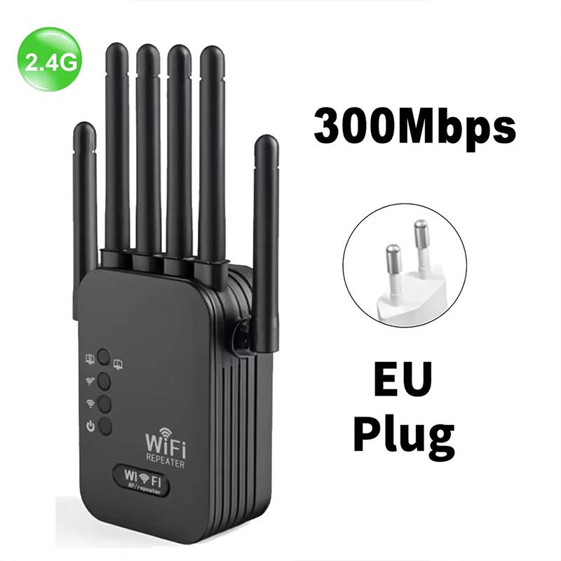 Dual Network Interface Wifi 6 Repeater Signal Amplifier Router 300Mbps Signal Booster Cellular Communication Amplifier